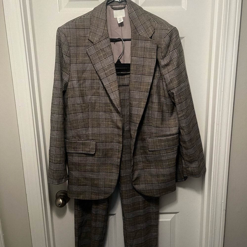 H&M Brown and Gray Classic Suits